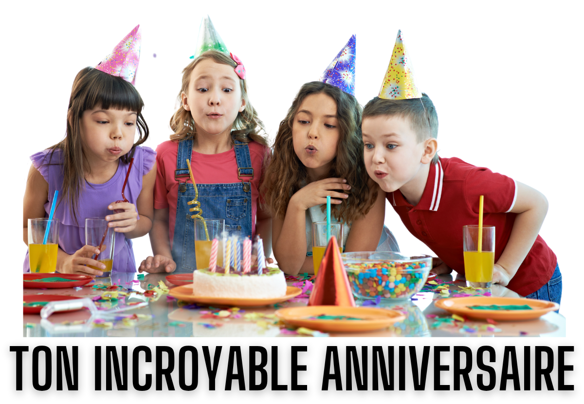 Fond blanc- Anniversaires-ton incroyable anniversaire